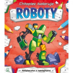 Roboty chłopiec koloruje-16670