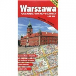 Warszawa. Plan miasta 1:28 000. Wodoodporny wyd. 1-8342