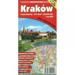 Kraków. Plan miasta 1:26 000. Mapa wodoodporna wyd-8347