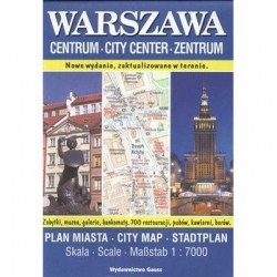 Warszawa Centrum. Plan miasta 1:7000 wyd. 7-8447